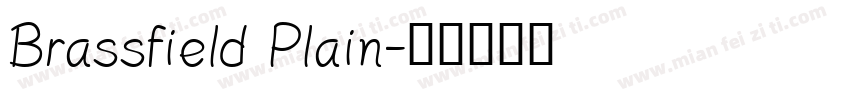 Brassfield Plain字体转换